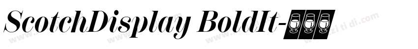 ScotchDisplay BoldIt字体转换